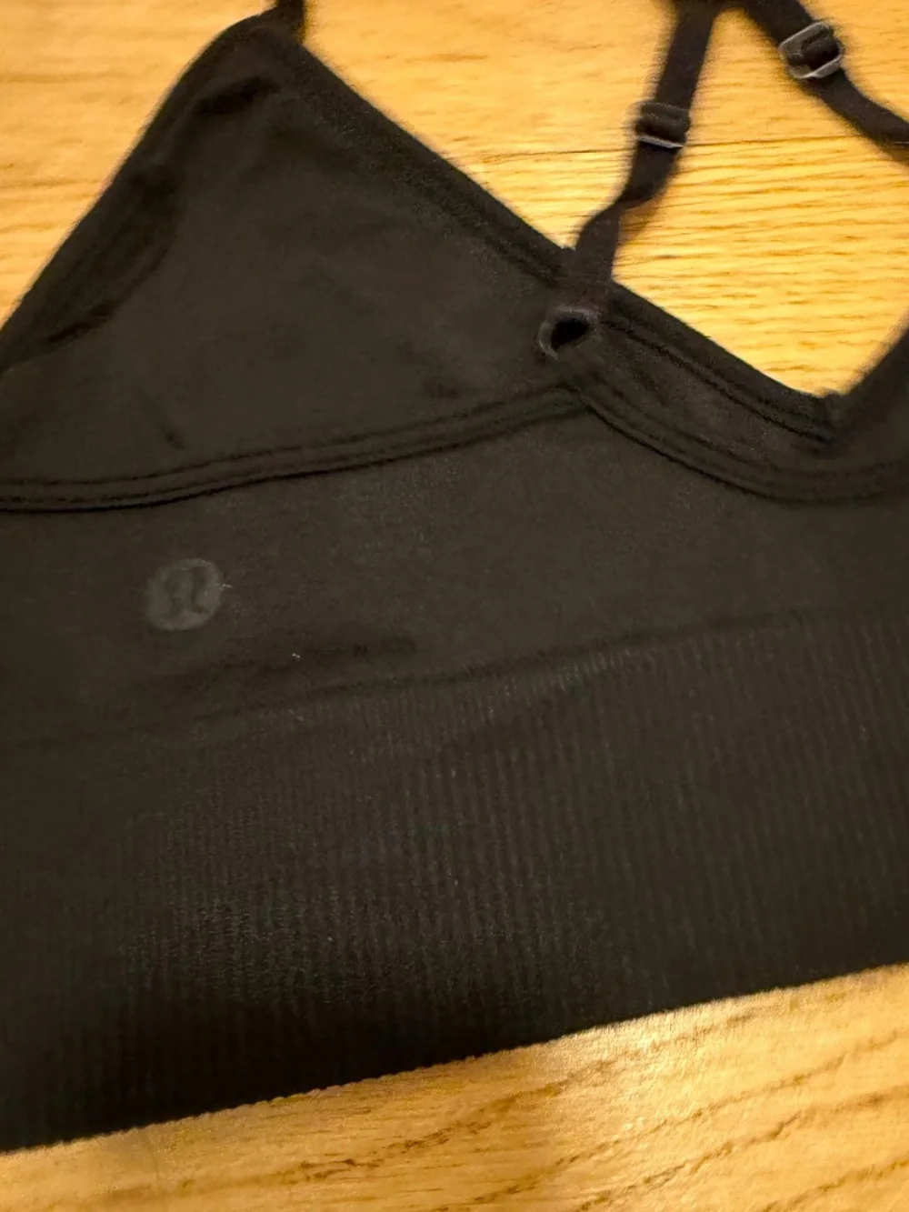 Lululemon Ebb to Street Bra Light Support C/D Cup Black Size 6 Convertible Strap